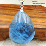 Aquamarine Clear Beads Pendant Necklace Jewelry