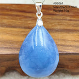 Aquamarine Clear Beads Pendant Necklace Jewelry
