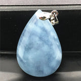 Natural Aquamarine Necklace Pendant Crystal Beauty Gemstone Silver Jewelry