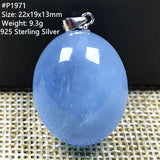 Natural Aquamarine Necklace Pendant for Women Men Luck Gift Crystal Beads