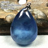 Natural Aquamarine Necklace Pendant for Women Men Luck Gift Crystal Beads