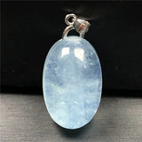 Aquamarine Pendant 925 Silver Water Drop Gemstone Jewelry