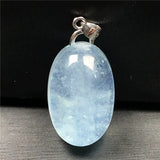 Aquamarine Pendant 925 Silver Water Drop Gemstone Jewelry