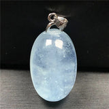 Aquamarine Pendant 925 Silver Water Drop Gemstone Jewelry