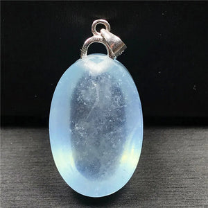 Aquamarine Pendant 925 Silver Water Drop Gemstone Jewelry