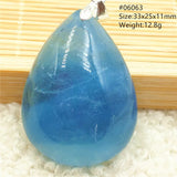 Aquamarine Pendant Necklace Water Drop AAAAAA