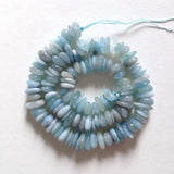 Natural Aquamarines Beads Rondelle Heishi Spacer DIY Loose Beads