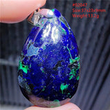 Azulite Green Malachite Lapis Lazuli Pendant Crystal Necklace
