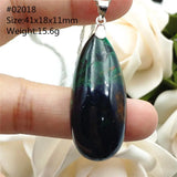Azulite Green Malachite Lapis Lazuli Pendant Crystal Necklace