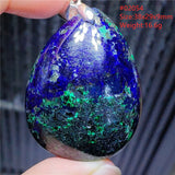 Azulite Green Malachite Lapis Lazuli Pendant Crystal Necklace