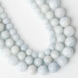 Celestine Gemstone Beads Round Spacer DIY Jewelry Making 6 8 10mm