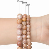 Celestine Gemstone Beads Round Spacer DIY Jewelry Making 6 8 10mm