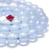 Smooth Natural Chalcedony Agate Round Loose Beads for Jewelry Making