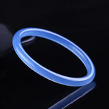 Chalcedony Agate Hand Carved Bracelet - Women's Round