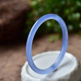 Natural Chalcedony Hand-carved Round Bracelet Agate Beauty Bracelet