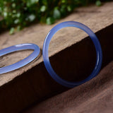 Natural Chalcedony Hand-carved Round Bracelet Agate Beauty Bracelet