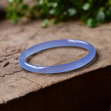 Natural Chalcedony Hand-carved Round Bracelet Agate Beauty Bracelet