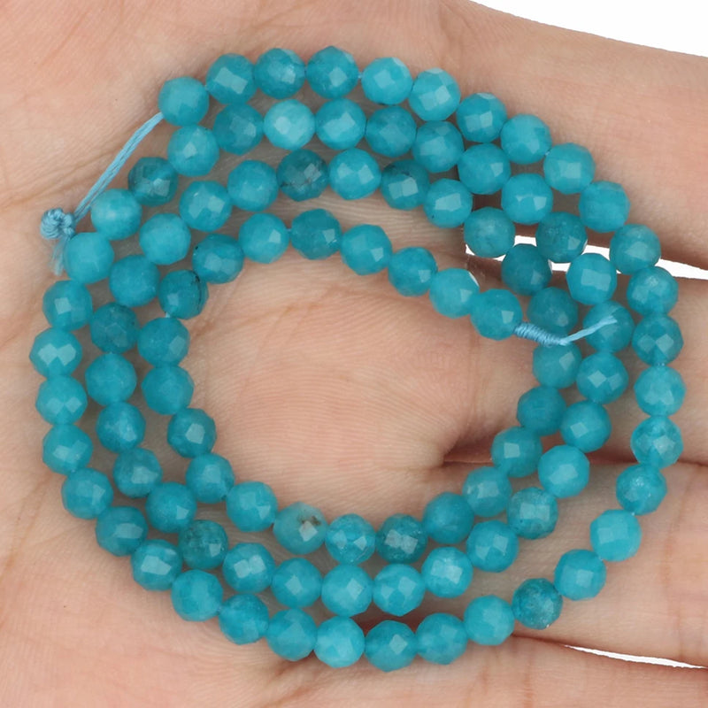 Chalcedony Faceted Beads 2/3/4mm for DIY Jewelry