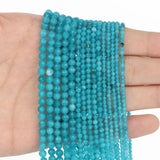 Chalcedony Faceted Beads 2/3/4mm for DIY Jewelry