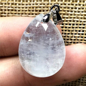 AAAAA Aquamarine Pendant Silver Water Drop Gemstone Jewelry
