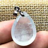 AAAAA Aquamarine Pendant Silver Water Drop Gemstone Jewelry
