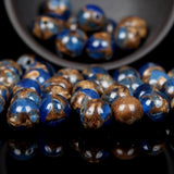 Natural Cloisonne Stone Beads Round 4/6/8/10/12mm