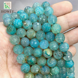 Natural Dream Fire Dragon Veins Agates Rondelle Beads 10mm