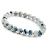 Dumortierite Quartz Bracelet Rutilated Women Clear Beads 7mm 8mm 9mm