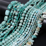 Amazonite Round Chips Loose Beads Necklace Bracelet Earrings DIY