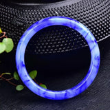 Natural Hand Carved Wide Jade Bracelet Women's Jewelry