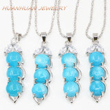 Natural Jade Stone Pendant Peanut Shape Necklace Silver Chain Jewelry B3359