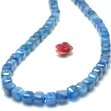 Faceted Kyanite Cube Loose Beads Semi Precious Stones for Jewelry Making