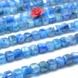 Faceted Kyanite Cube Loose Beads Semi Precious Stones for Jewelry Making