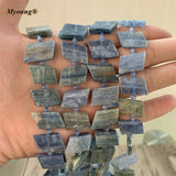 Genuine Natural Kyanite Slice Spacer Beads for Jewelry Making