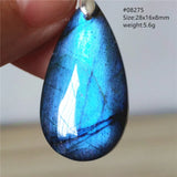 Labradorite Pendant Flash Water Drop Beads Necklace