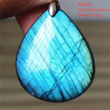 Labradorite Pendant Flash Water Drop Beads Necklace