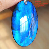 Labradorite Pendant Necklace Crystal Water Drop Grey Moonstone Beads