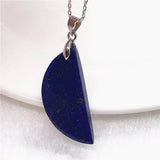 Lapis Lazuli Crystal Pendant Necklace | Healing Gift | Silver Chains | AAAAA