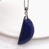 Lapis Lazuli Crystal Pendant Necklace | Healing Gift | Silver Chains | AAAAA