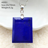Lapis Lazuli Bead Pendant Necklace Crystal Jewelry AAAAA
