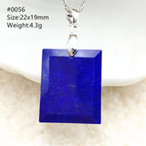 Lapis Lazuli Bead Pendant Necklace Crystal Jewelry AAAAA