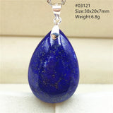 Lapis Lazuli Rectangle Pendant Water Drop Bead Necklace
