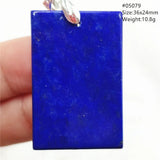 Lapis Lazuli Rectangle Pendant Water Drop Bead Necklace