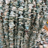 Natural Larimar Beads 15'' Freeform Chips DIY Loose Stone Beads