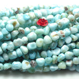 Natural Larimar Smooth Chips Loose Beads Gemstone Semi Precious Stone