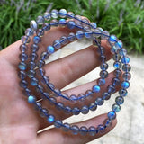 Labradorite 3 Laps Beads Bracelet 6mm