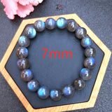 Natural Light Labradorite Round Beads Bracelet Men Women Moonstone AAAAA