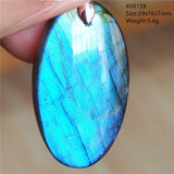 Labradorite Crystal Pendant Necklace Colorful Beads Jewelry