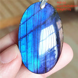 Labradorite Crystal Pendant Necklace Colorful Beads Jewelry
