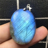 Labradorite Pendant Healing Crystal Silver Beads Moonstone AAAAA
